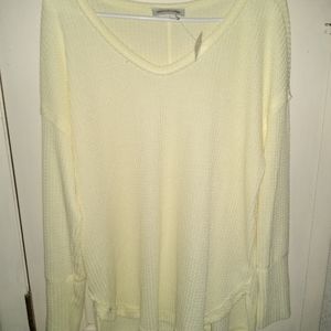 Vintage x America Yellow Large Knit Sweater